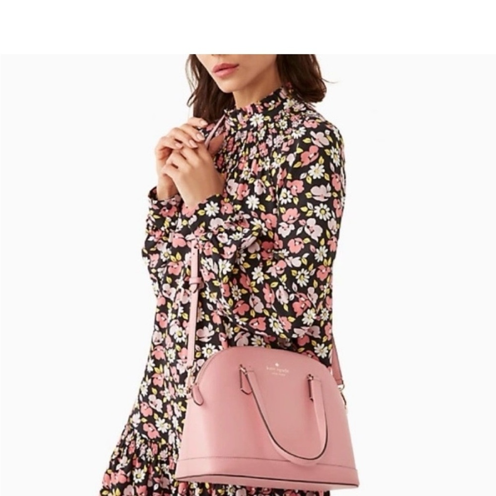 Kate Spade Pink Satchel with Silver Accents - Picture 3 of 9